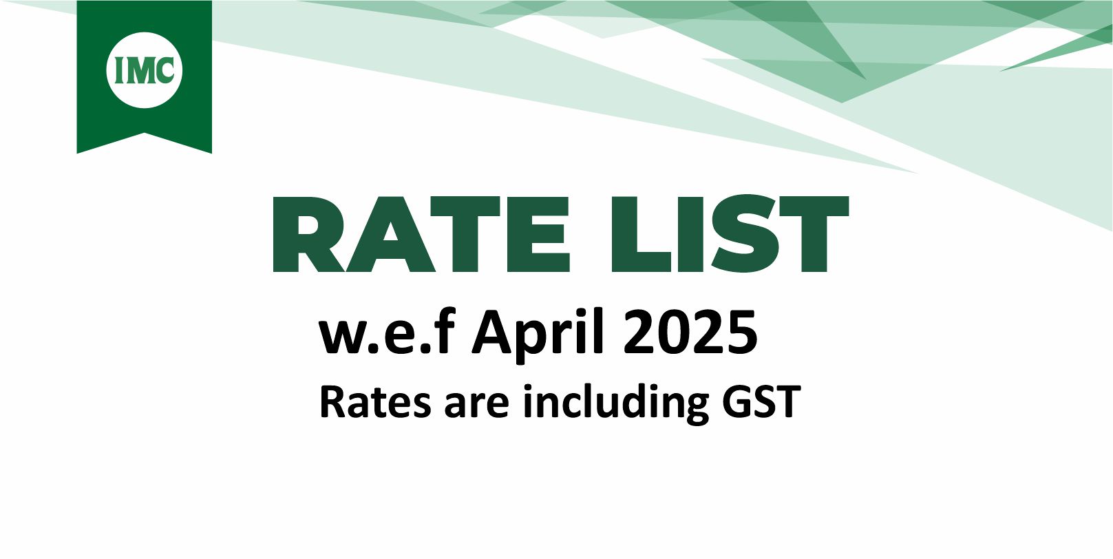 Rate List