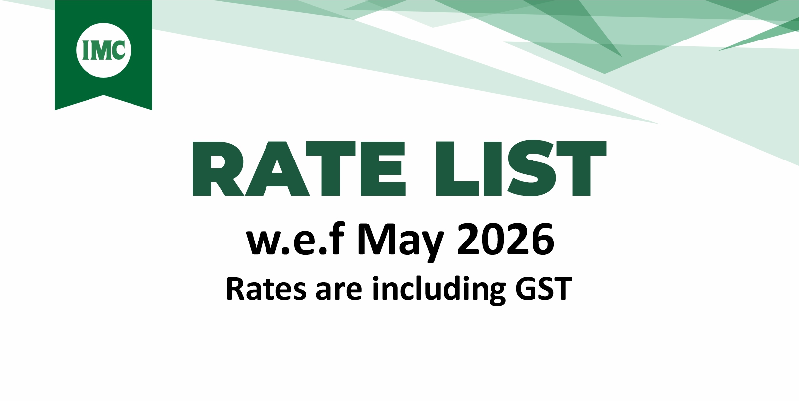 Rate List